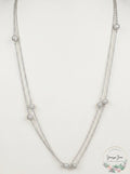 Inc Silver-Tone Pave Fireball Strand Necklace by Vanessa Jane