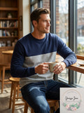 Club Room Mens Color Block Sweatshirt by Vanessa Jane