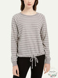 Ultra Flirt Juniors Striped Drawstring-Hem Top by Vanessa Jane