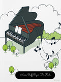 Music Staff Paper for Kids: Piano Large, Empty Staff, Manuscript Sheets Notation by Vanessa Jane