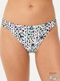 Salt + Cove Juniors Strappy-Side Hipster Bikini Bottoms-L/Leopard Multi by Vanessa Jane