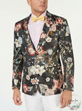 Tallia Mens Slim-Fit Floral Jacquard Blazer, Size 38S by Vanessa Jane