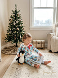 Youngland Baby Girls Faux Fur Holiday Sleep Set, Blue/White 18Months by Vanessa Jane