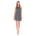 BB Dakota - January Printed Fit Flare Dress Black Womens Dress,Size Small by Vanessa Jane