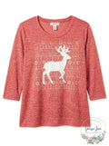 Style & Co Plus Size Reindeer Sweatshirt, Size 3X by Vanessa Jane