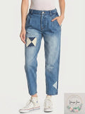 Free People Down To Earth Patched Jeans, Size 31 by Vanessa Jane
