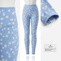 Aqua Womens High Rise Knit Leggings, Blue, Size Large by Vanessa Jane