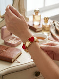 Thalia Sodi Gold-Tone Heart Stretch Bracelet by Vanessa Jane