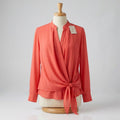Alfani Tie-Front Blouse, Size Medium by Vanessa Jane