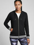Ideology Womens Varsity Zip Hoodie ,Size XS by Vanessa Jane