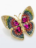 Charter Club Silver-Tone Crystal Butterfly Pin by Vanessa Jane