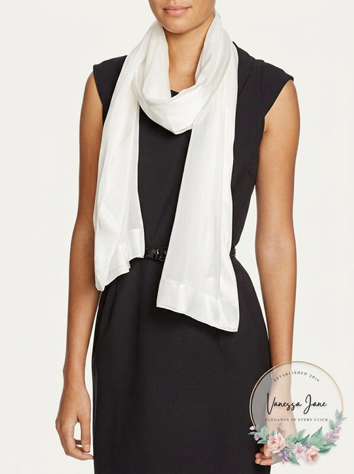 Echo Silk Chiffon Scarf by Vanessa Jane