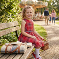 Tommy Hilfiger Kids Sleeveless Plaid Dress Plaid Red Girls Dress, Size XL by Vanessa Jane