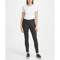 DKNY Women's Snake Embossed Everywhere Skinny Jeans, Black,Size 25 by Vanessa Jane