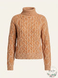 Kit Sky Juniors Orange Long Sleeve Turtle Neck Sweater, Size XL by Vanessa Jane