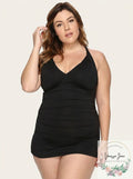 Lauren Ralph Lauren Tummy-Control Halter Swim dress, Size 18W by Vanessa Jane