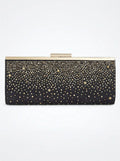 INC International Concepts Black Studded Carolyn Clutch Bag by Vanessa Jane