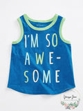 First Impressions Baby Boys So Awesome Graphic Tank Top, 18Mo by Vanessa Jane