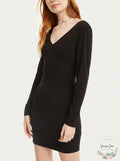Crystal Doll Twisted Open-Back Dress, Size Medium by Vanessa Jane