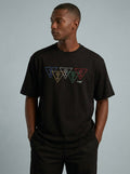 Guess Olympics Tri Logo Tee in Black Size Medium | Cotton | Jimmy Jazz, Size Med by Vanessa Jane