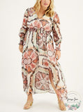Inc Plus Size Smocked Puff-Sleeve Maxi Dress, Size XL by Vanessa Jane