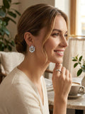 Charter Club Silver-Tone Textured Ring Drop Earrings by Vanessa Jane