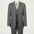 Tazio Little Boys Solid 2 Button Vest 5 Piece Suit, Size 5 by Vanessa Jane