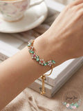 Charter Club Gold-Tone Crystal and Stone Flower Slider Bracelet by Vanessa Jane