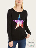 INC Sequin Star Sweater, Size M by Vanessa Jane