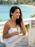 Alfani Gold-Tone Colored Pineapple Drop Earrings by Vanessa Jane