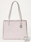 DKNY Commuter Pebble Leather Logo Tote-Lavender by Vanessa Jane