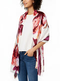INC International Concepts Womens Inked Iris Wrap (Papaya, One Size) by Vanessa Jane