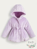 First Impressions Baby Girls Velvet Bubble Coat, 6/9 Months by Vanessa Jane