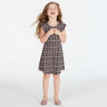 Epic Threads Super Soft Little Girls Geo-Print Fit and Flare Dress, Size 5 by Vanessa Jane
