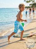 Laguna,Boys Speed Zone Striped Swim Trunks, Size 8 by Vanessa Jane