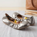 Journee Collection Womens Lindy Flat,Size 10M/Pewter by Vanessa Jane