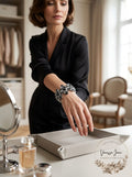 Charter Club Silver-Tone Crystal Stretch Bracelet by Vanessa Jane