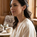 Charter Club Gold-Tone Imitation Pearl Linear Drop Earrings by Vanessa Jane
