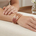 Inc Rose Gold-Tone 4-Pc. Set Colored Pave Bangle Bracelets by Vanessa Jane