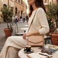 Dkny Whitney Leather Belt Bag - Latte/Silver by Vanessa Jane