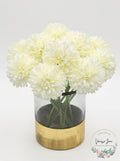 Fantasy Gardens Artificial Fake Flower Plants Silk Chrysanthemum 10Pcs DIY Ball by Vanessa Jane