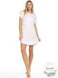 Flora by Flora Nikrooz Maura Ribbed Sleep T-Shirt Nightgown, Size Medium by Vanessa Jane