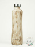 Coffee Bean Silhouette Bottle - Faux Wood by Vanessa Jane
