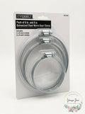 Everbilt Pack of 6 in, and 8 in. Galvanized Steel Worm Gear Clamp by Vanessa Jane