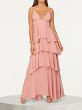 Gracia Flare Layered Maxi Dress, Size Medium by Vanessa Jane