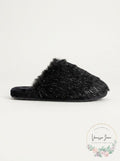 I.n.c. Fluffy Faux-Fur Scuff Slippers,Size Small by Vanessa Jane