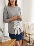 Derek Lam 10 Crosby Lace-Up Sweatshirt, Size XS by Vanessa Jane