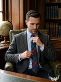 Tommy Hilfiger Men’s Slim Lux Bold Tie – Burgundy by Vanessa Jane