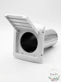 Everbilt 4 in. Hinged Louvered Vent Hood in White by Vanessa Jane