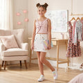 Sequin Hearts Big Girls Bow Top, Size 12/Pink by Vanessa Jane